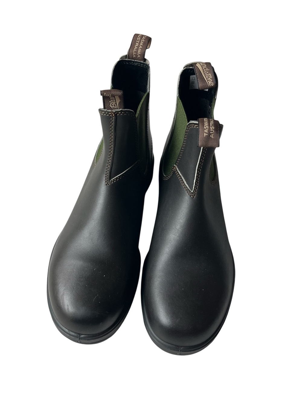 BLUNDSTONE 519 CHELSEA BOOT IN STOUT BROWN & OLIVE MENS 12